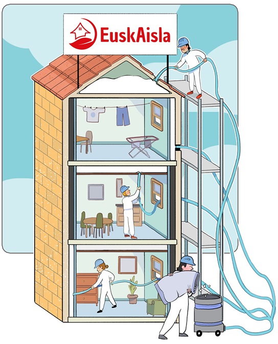 aislamiento insuflado País Vasco Euskadi